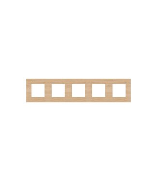 Niko Vijfvoudige horizontale afdekplaat, kleur Pure bamboo (Niko 156-76005)