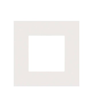 Niko Enkele afdekplaat, kleur Pure white steel (Niko 154-76100)