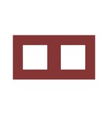 Niko Tweevoudige horizontale afdekplaat, kleur Pure natural red (Niko 152-76800)