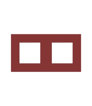 Niko Tweevoudige horizontale afdekplaat, kleur Pure natural red (Niko 152-76800)