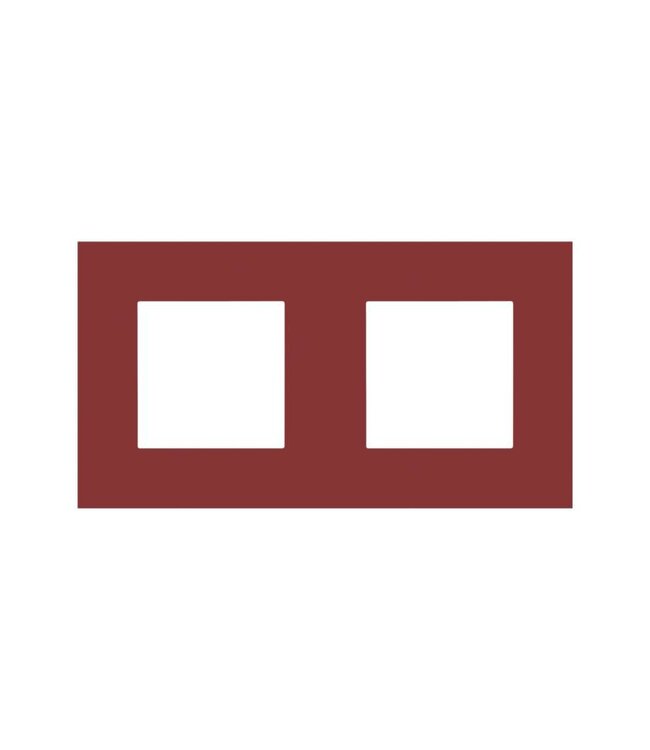 Niko Tweevoudige horizontale afdekplaat, kleur Pure natural red (Niko 152-76800)