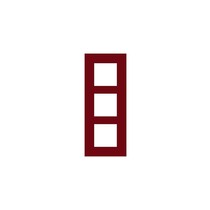 Drievoudige verticale afdekplaat, kleur Pure natural red (Niko 152-76300)