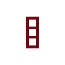 Drievoudige verticale afdekplaat, kleur Pure natural red (Niko 152-76300)