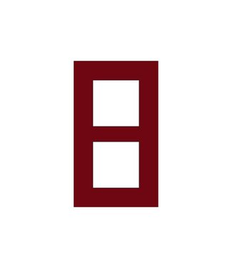 Niko Tweevoudige verticale afdekplaat, kleur Pure natural red (Niko 152-76200)