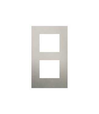 Niko Tweevoudige verticale afdekplaat, kleur Pure stainless steel on anthracite (Niko 150-76200) Niko Tweevoudige verticale afdekplaat, kleur Pure stainless steel on anthracite (Niko 150-76200)