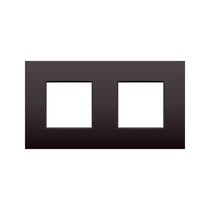 Tweevoudige horizontale afdekplaat, dark brown