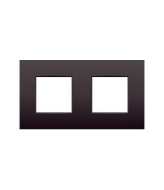 Niko Tweevoudige horizontale afdekplaat, dark brown