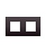 Niko Tweevoudige horizontale afdekplaat, kleur Intense dark brown