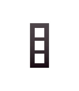 Niko Drievoudige verticale afdekplaat, dark brown