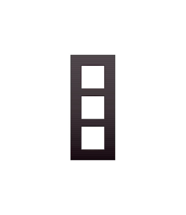 Niko Drievoudige verticale afdekplaat, kleur Intense dark brown