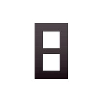 Tweevoudige verticale afdekplaat, dark brown