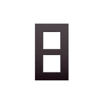 Tweevoudige verticale afdekplaat, dark brown