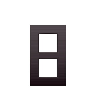 Niko Tweevoudige verticale afdekplaat, dark brown