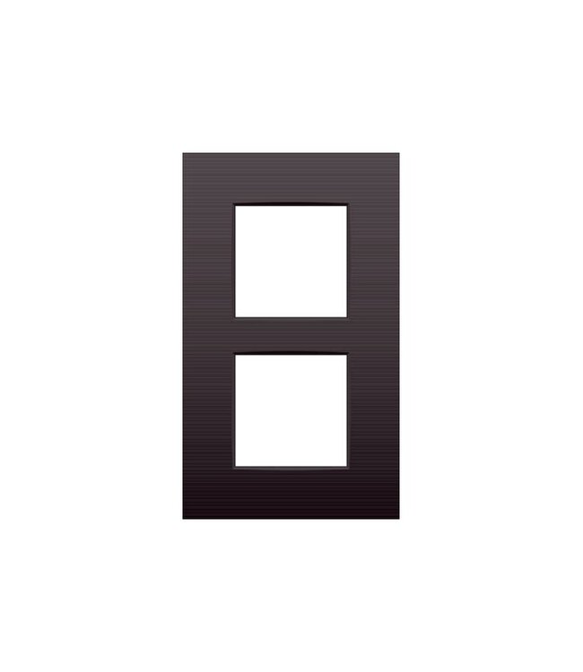 Niko Tweevoudige verticale afdekplaat, kleur Intense dark brown