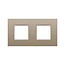 Niko Tweevoudige horizontale afdekplaat, kleur Intense bronze