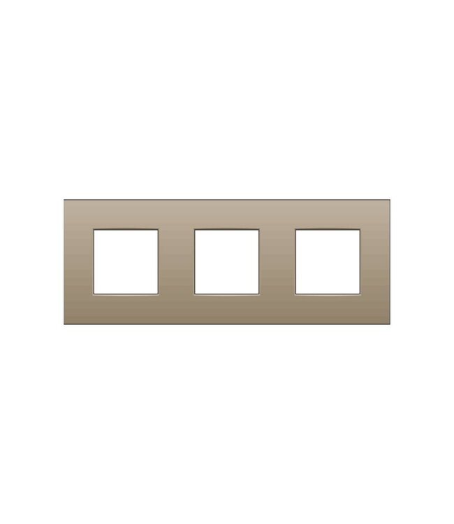 Niko Drievoudige horizontale afdekplaat, kleur Intense bronze