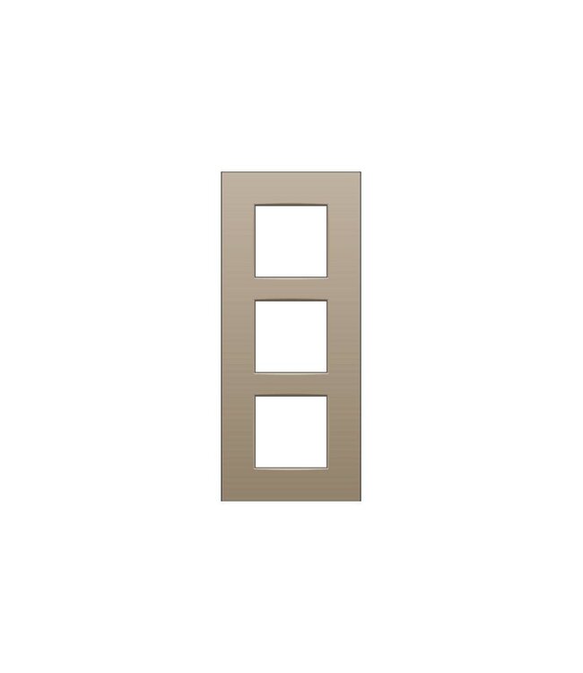 Niko Drievoudige verticale afdekplaat, kleur Intense bronze