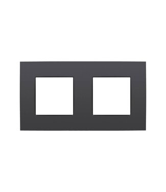 Niko Tweevoudige horizontale afdekplaat, Intense anthracite