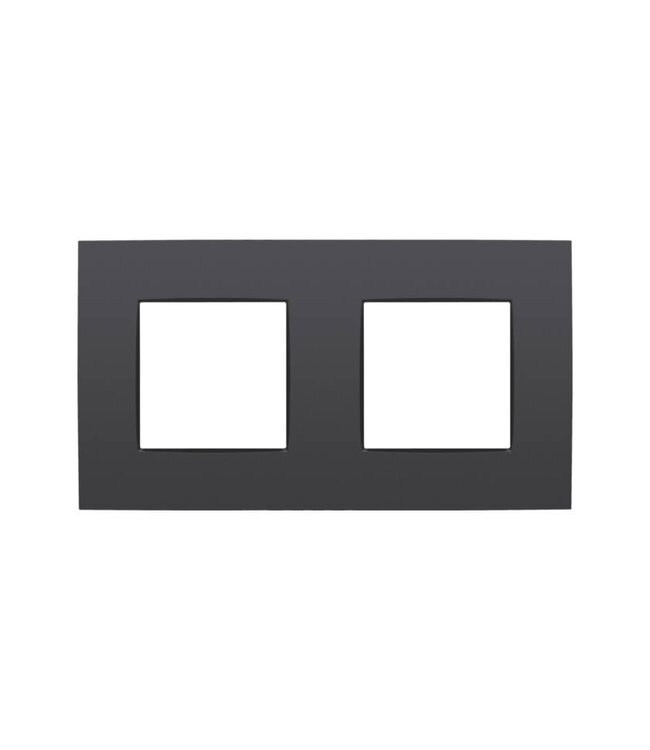 Niko Tweevoudige horizontale afdekplaat, kleur Intense anthracite