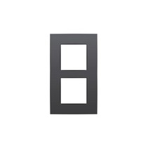 Tweevoudige verticale afdekplaat, anthracite