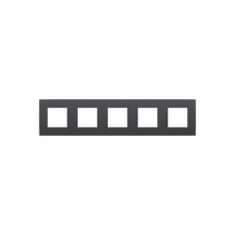 Vijfvoudige horizontale afdekplaat, anthracite