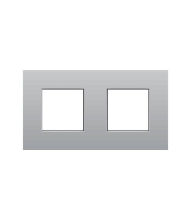 Niko Tweevoudige horizontale afdekplaat, kleur Intense sterling