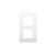 Niko Tweevoudige verticale afdekplaat, kleur Intense white (Niko 120-76200)