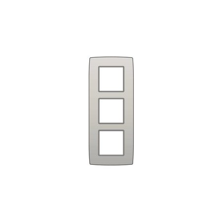 Niko Drievoudige verticale afdekplaat, kleur Original light grey (Niko 102-76300)