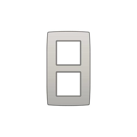 Niko Tweevoudige verticale afdekplaat, kleur Original light grey (Niko 102-76200)
