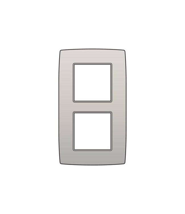 Niko Tweevoudige verticale afdekplaat, kleur Original light grey (Niko 102-76200)