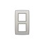 Niko Tweevoudige verticale afdekplaat, kleur Original light grey (Niko 102-76200)