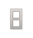 Niko Tweevoudige verticale afdekplaat, kleur Original light grey (Niko 102-76200)