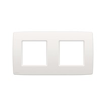 Tweevoudige horizontale afdekplaat, kleur Original white (Niko 101-76800)