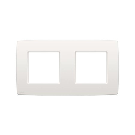 Niko Tweevoudige horizontale afdekplaat, kleur Original white (Niko 101-76800)