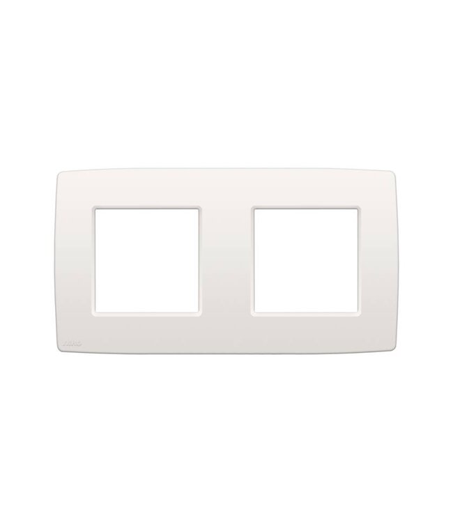 Niko Niko tweevoudige horizontale afdekplaat, kleur Original white (Niko 101-76800)