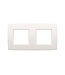 Niko Tweevoudige horizontale afdekplaat, kleur Original white (Niko 101-76800)