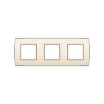 Drievoudige horizontale afdekplaat, kleur Original cream (Niko 100-76700)