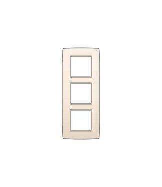 Niko Drievoudige verticale afdekplaat, kleur Original cream (Niko 100-76300)