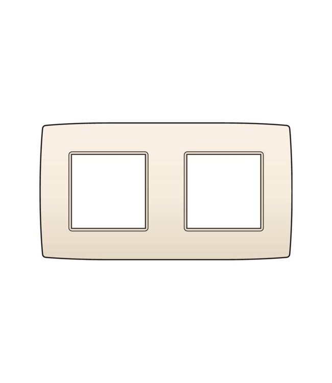Niko Tweevoudige horizontale afdekplaat, kleur Original cream (Niko 100-76800)