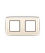 Niko Tweevoudige horizontale afdekplaat, kleur Original cream (Niko 100-76800)