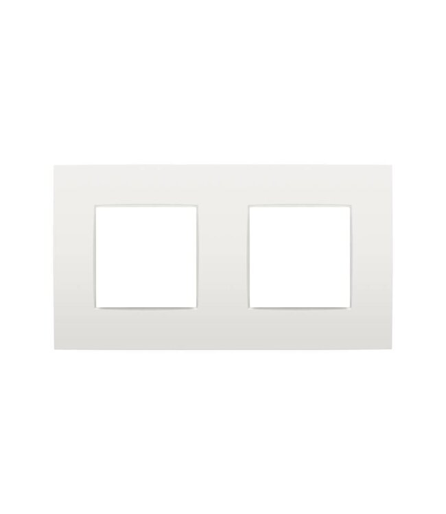 Niko Niko Tweevoudige horizontale afdekplaat, kleur Intense white