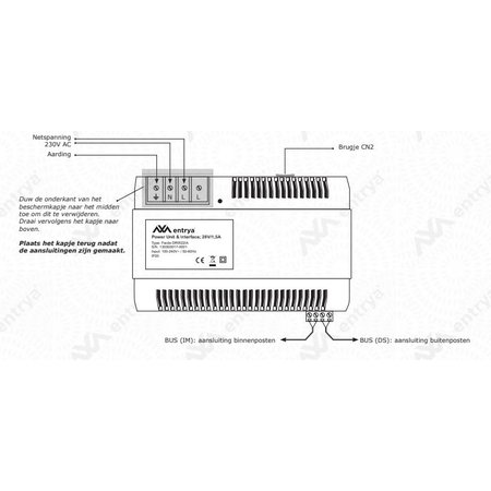 Entrya Facila DRW22 voeding met geïntegreerde interface