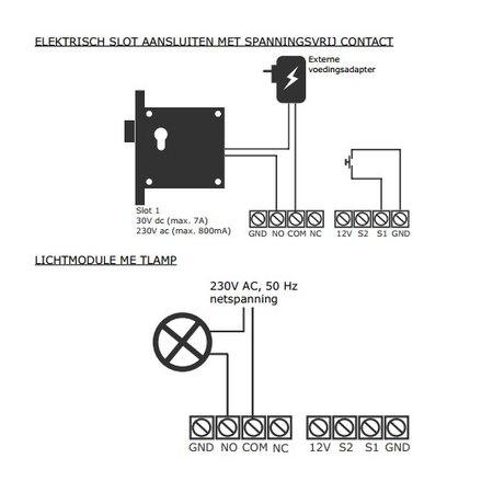 Entrya Facila DT210 relaismodule voor slot of verlichting