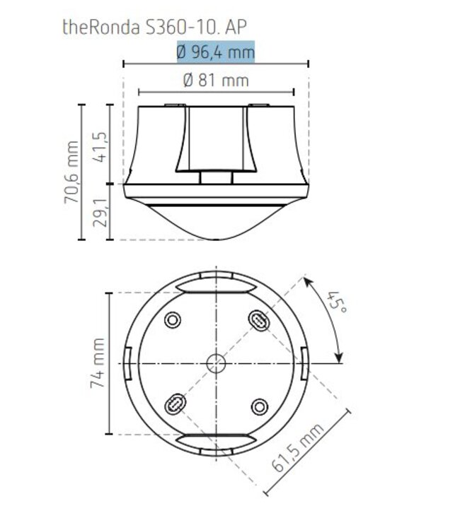 Theben Aanwezigheidsmelder Ronda S360-100AP