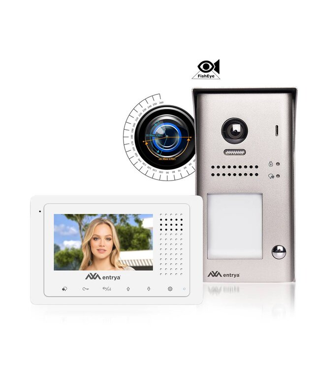 Entrya Facila K191135 Videofoon kit met groothoeklens