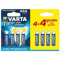 AAA/LR03 Batterij 4 + 4 st 1,5V promopack