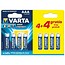 Varta AAA/LR03 Batterij 4 + 4 st 1,5V promopack