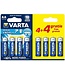 Varta AA/LR06 Batterij 4+4st 1,5V promopack