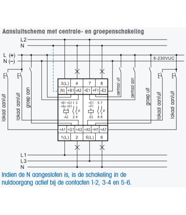 Eltako Eltako Viervoudige impulsschakelaar ESR12Z-4DX-UC