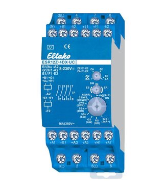 Eltako 4-voudige impulsschakelaar ESR12Z-4DX-UC